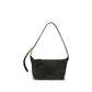 Black Suede Leather Shoulder Bag