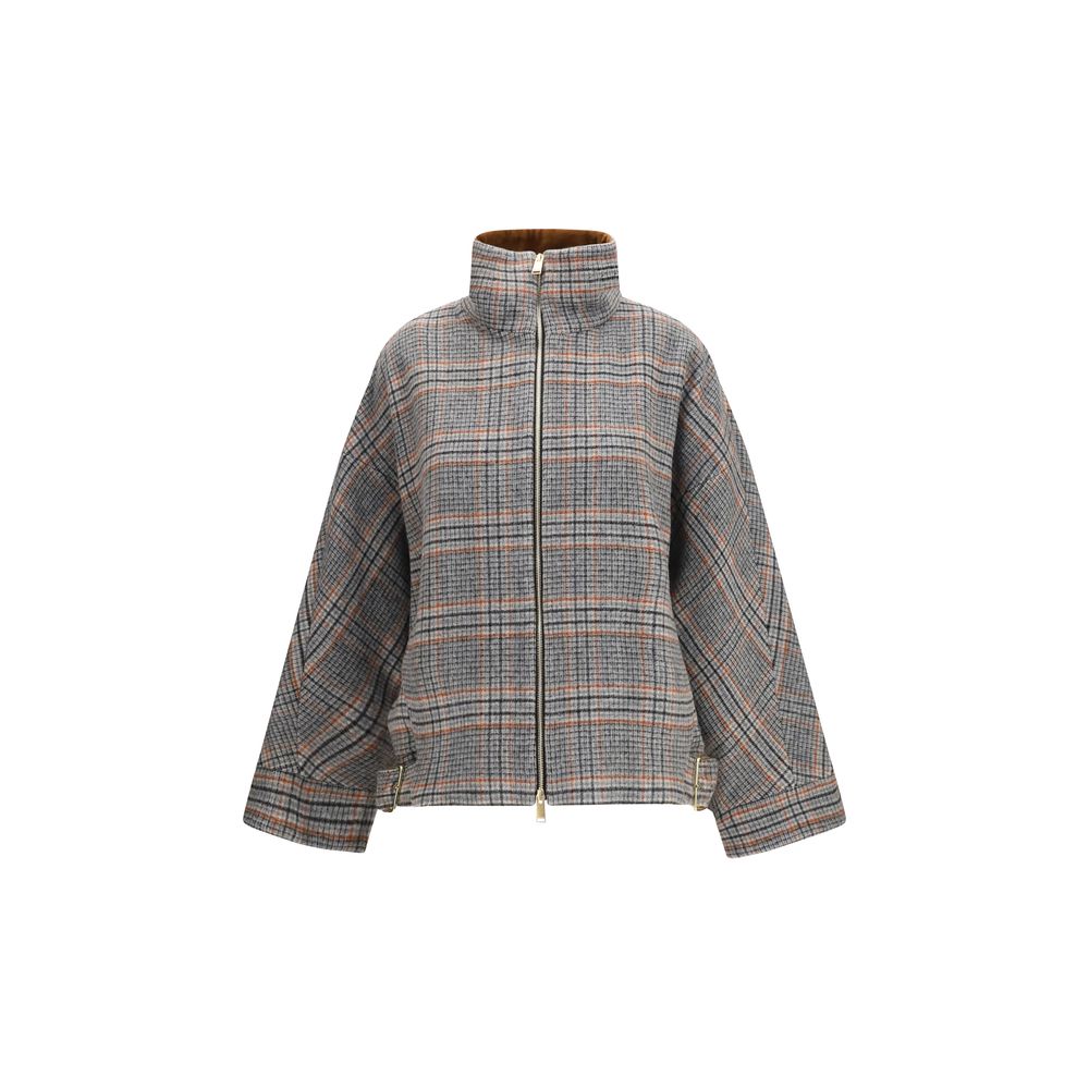 Gray Wool Oves Aries Bomber