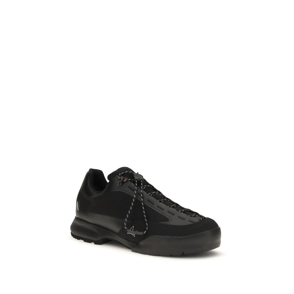 Black Nylon Athletic Sneakers