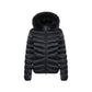 Black Polyamide Full-Length Jacket