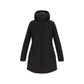 Black Polyester Full-Length Jacket