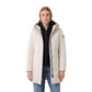 Cream Polyester Full-Length Jacket