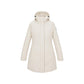 Cream Polyester Full-Length Jacket