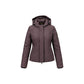 Brown Polyester Full-Length Jacket
