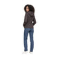 Brown Polyester Full-Length Jacket