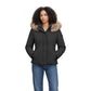 Black Polyester Full-Length Jacket