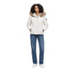 Cream Polyester Full-Length Jacket