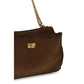 Brown Suede Leather Shoulder Bag