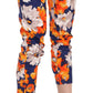 Floral Print Skinny Mid-Waist Pants