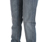 Chic Blue Washed Slim Fit Denim Jeans