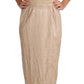 Elegant Beige Sheath Floor-Length Dress