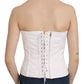 Elegant White Strapless Corset Top