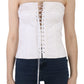 Elegant White Strapless Corset Top