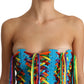 Multicolor Strapless Bustier Corset Top