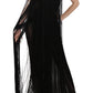 Sheer Sequined Maxi Elegance Dress