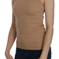 Beige Cotton Spaghetti Strap Tank