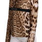 Elegant Leopard Long Sleeve Top