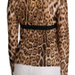 Elegant Leopard Long Sleeve Top