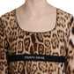 Elegant Leopard Long Sleeve Top