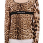 Elegant Leopard Long Sleeve Top