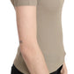 Chic Gray Nylon Tank Top with Designer Flair