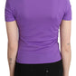 Chic Purple Casual Top for Everyday Elegance