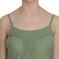 Emerald Silk Spaghetti Strap Tank Top