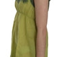 Elegant Green Lace Linen Tank Top