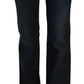 Chic Mid Waist Straight Denim Pants