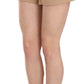 Chic Beige Mid Waist Mini Shorts