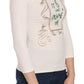 Elegant White Long Sleeve Crew Neck Top