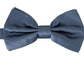 Elegant Blue Silk Bow Tie