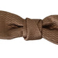 Elegant Brown Gold Bow Tie