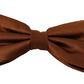 Elegant Silk Bow Tie in Bronze Elegance