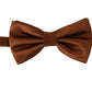 Elegant Silk Bow Tie in Bronze Elegance