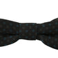 Elegant Gray Silk Patterned Bow Tie