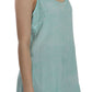 Elegant Spaghetti Strap Sleeveless Blue Top