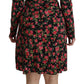 Floral A-Line Viscose Knee Length Dress