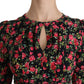 Floral A-Line Viscose Knee Length Dress