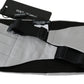 Gray Men Waist Belt 100% Silk Cummerbund