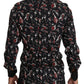 Black Musical Instrument Slim fit Shirt