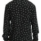 Elegant Silk Pajama Shirt with Skull Print