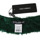 Luxurious Green Lambskin Scarf for Women