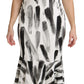 Chic Monochrome Sheath Midi Dress