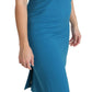 Elegant Sheath Knee-Length Wool Dress