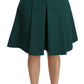 Elegant High Waist Knee Length Skirt