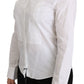 Elegant White Collared Long Sleeve Polo Top