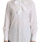 Elegant White Turtle Neck Polo Top