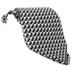 Elegant Black Patterned Silk Tie