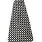 Elegant Black Patterned Silk Tie